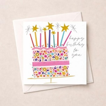 Birthday Card - Birthday Cake