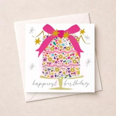 Birthday Card - Happiest Birthday Cake Birthday Card - Happiest Birthday Cake