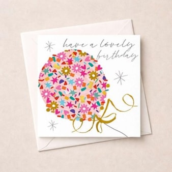 Birthday Card - Birthday Balloon Birthday Card - Birthday Balloon
