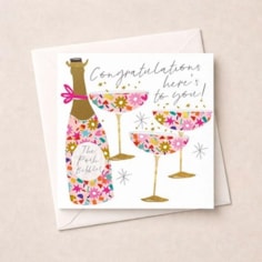 Congratulations Card - Champagne Toast Congratulations Card - Champagne Toast