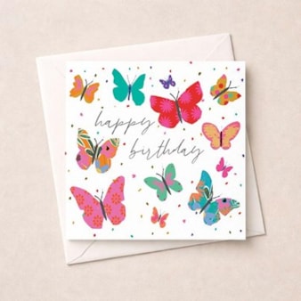 Birthday Card - Birthday Butterlies Birthday Card - Birthday Butterlies