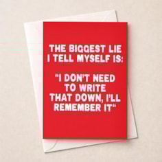 Open Card - The Biggest Lie I Tell Myself