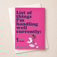 Open Card - List Of Things I'm Handling Well Open Card - List Of Things I'm Handling Well
