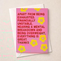 Open Card - Apart From Being Open Card - Apart From Being