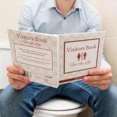 Visitors Book for the Loo | A Present Finder Exclusive! Visitors Book for the Loo | A Present Finder Exclusive!