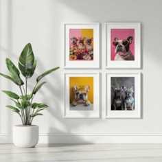 Wall Art Set - French Bulldogs