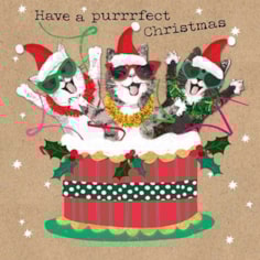 Christmas Card - Purrrfect Christmas