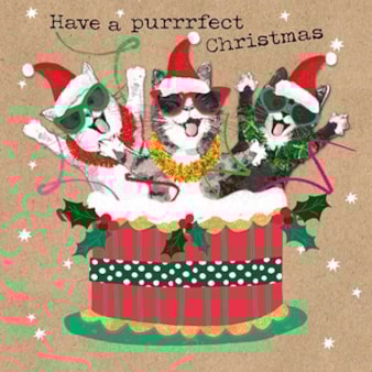 Christmas Card - Purrrfect Christmas