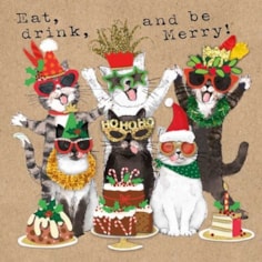 Christmas Card - Eat, Drink and be Merry