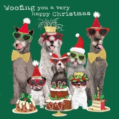 Christmas Card - Woofing You A Very Happy Christmas Christmas Card - Woofing You A Very Happy Christmas