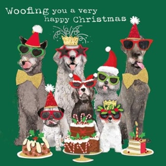 Christmas Card - Woofing You A Very Happy Christmas