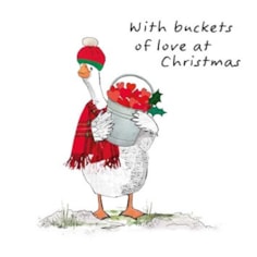 Christmas Card - Buckets Of Love Christmas Card - Buckets Of Love