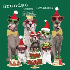 Grandad Christmas Card - Grandad Happy Christmas Grandad Christmas Card - Grandad Happy Christmas