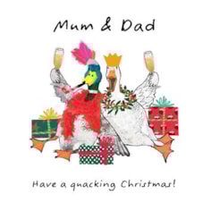 Mum & Dad Christmas Card - Mum & Dad, Have A Quacking Christmas Mum & Dad Christmas Card - Mum & Dad, Have A Quacking Christmas