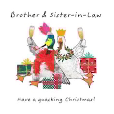 Brother & Sister-in-Law Christmas Card -  Brother & Sister-in-Law Have A Quackin