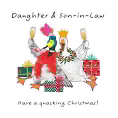 Daughter & Son-in-Law Christmas Card - Daughter & Son-in-Law Have A Quacking Ch Daughter & Son-in-Law Christmas Card - Daughter & Son-in-Law Have A Quacking Ch