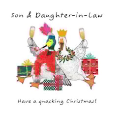 Son & Daughter-In-Law Christmas Card - Son & Daughter-in-Law Have A Quacking Ch Son & Daughter-In-Law Christmas Card - Son & Daughter-in-Law Have A Quacking Ch