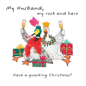 Husband Christmas Card -  My Husband, My Rock My Hero