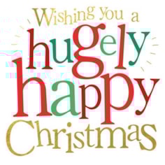 Christmas Card - Hugely Happy Christmas