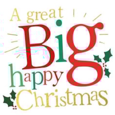 Christmas Card - Big Happy Christmas