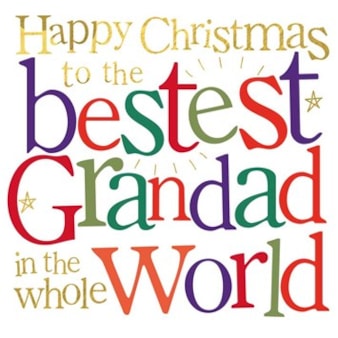 Grandad Christmas Card - Bestest Grandad In The World Grandad Christmas Card - Bestest Grandad In The World
