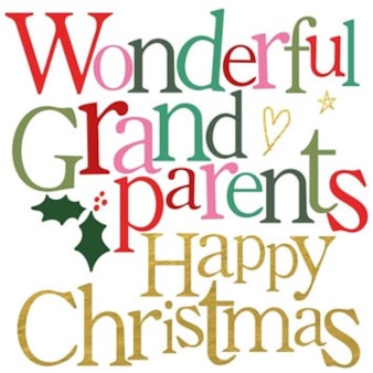 Grandparents Christmas Card - Wonderful Grandparents Grandparents Christmas Card - Wonderful Grandparents