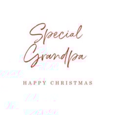 Grandpa Christmas Card -  Special Grandpa Happy Christmas