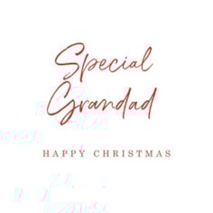 Grandad Christmas Card -  Special Grandad Happy Christmas