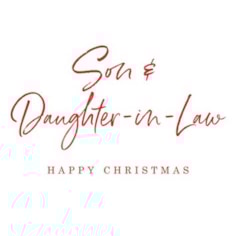 Son & Daughter-in-Law Christmas Card -  Son & Daughter-in-Law Happy Christmas