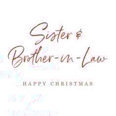 Sister & Brother-in-Law Christmas Card -  Sister & Brother-in-Law Happy Christma