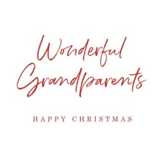 Grandparents Christmas Card - Wonderful Grandparents Happy Christmas Grandparents Christmas Card - Wonderful Grandparents Happy Christmas