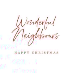 Neighbours Christmas Card - Wonderful Neighbours Happy Christmas Neighbours Christmas Card - Wonderful Neighbours Happy Christmas