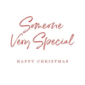 Christmas Card - Someone Very Special Happy Christmas Christmas Card - Someone Very Special Happy Christmas