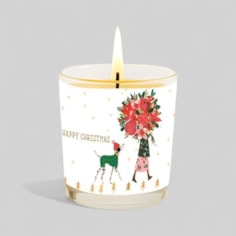 Vanilla Scented Christmas Candle - Christmas Flowers Vanilla Scented Christmas Candle - Christmas Flowers