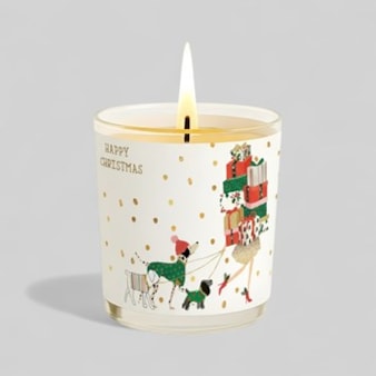 Vanilla Scented Christmas Candle - Huge Stack Of Gifts
