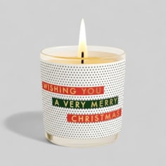 Vanilla Scented Christmas Candle - Wishing You A Very Merry Christmas Vanilla Scented Christmas Candle - Wishing You A Very Merry Christmas