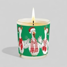 Vanilla Scented Christmas Candle - Christmas Geese