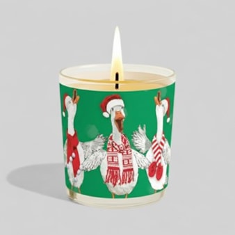 Vanilla Scented Christmas Candle - Christmas Geese