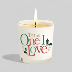 Vanilla Scented Christmas Candle - To The One I Love