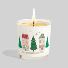 Vanilla Scented Christmas Candle - Christmas Trees & Houses Vanilla Scented Christmas Candle - Christmas Trees & Houses
