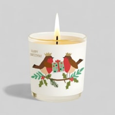 Vanilla Scented Christmas Candle - Two Robins