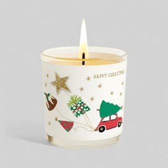 Vanilla Scented Christmas Candle - Christmas Car