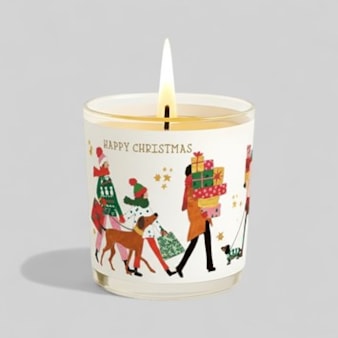 Vanilla Scented Christmas Candle - Christmas Shopping Vanilla Scented Christmas Candle - Christmas Shopping