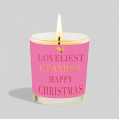 Vanilla Scented Christmas Candle - Loveliest Grandma Vanilla Scented Christmas Candle - Loveliest Grandma