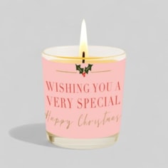 Vanilla Scented Christmas Candle - Wishing You A Very Special Christmas Vanilla Scented Christmas Candle - Wishing You A Very Special Christmas