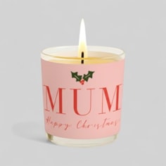 Vanilla Scented Christmas Candle - Mum Happy Christmas