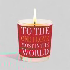 Vanilla Scented Christmas Candle - To The One I Love