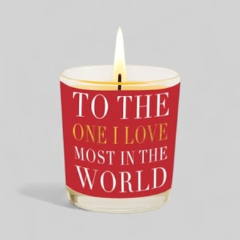 Vanilla Scented Christmas Candle - To The One I Love Vanilla Scented Christmas Candle - To The One I Love