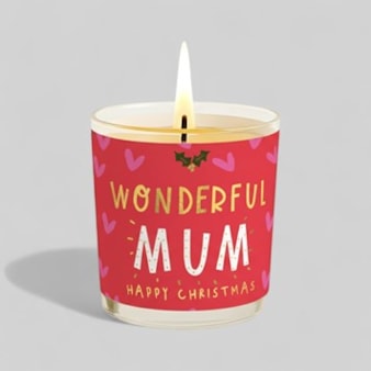 Vanilla Scented Christmas Candle - Wonderful Mum