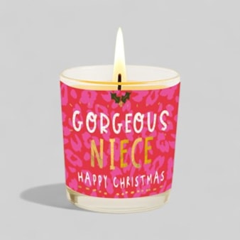 Vanilla Scented Christmas Candle - Gorgeous Niece